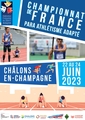 Affiche cf para athletisme adapte 2023