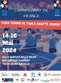 Affiche cf para tennis de table adpate saj 2024
