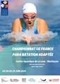 Affiche cf para natation adaptee 2024