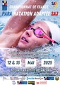 Affiche cf para natation adaptee saj 2025
