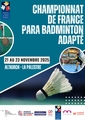 Affiche cf para badminton adapte 2025