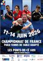 Affiche cf para tennis de table adapte 2026